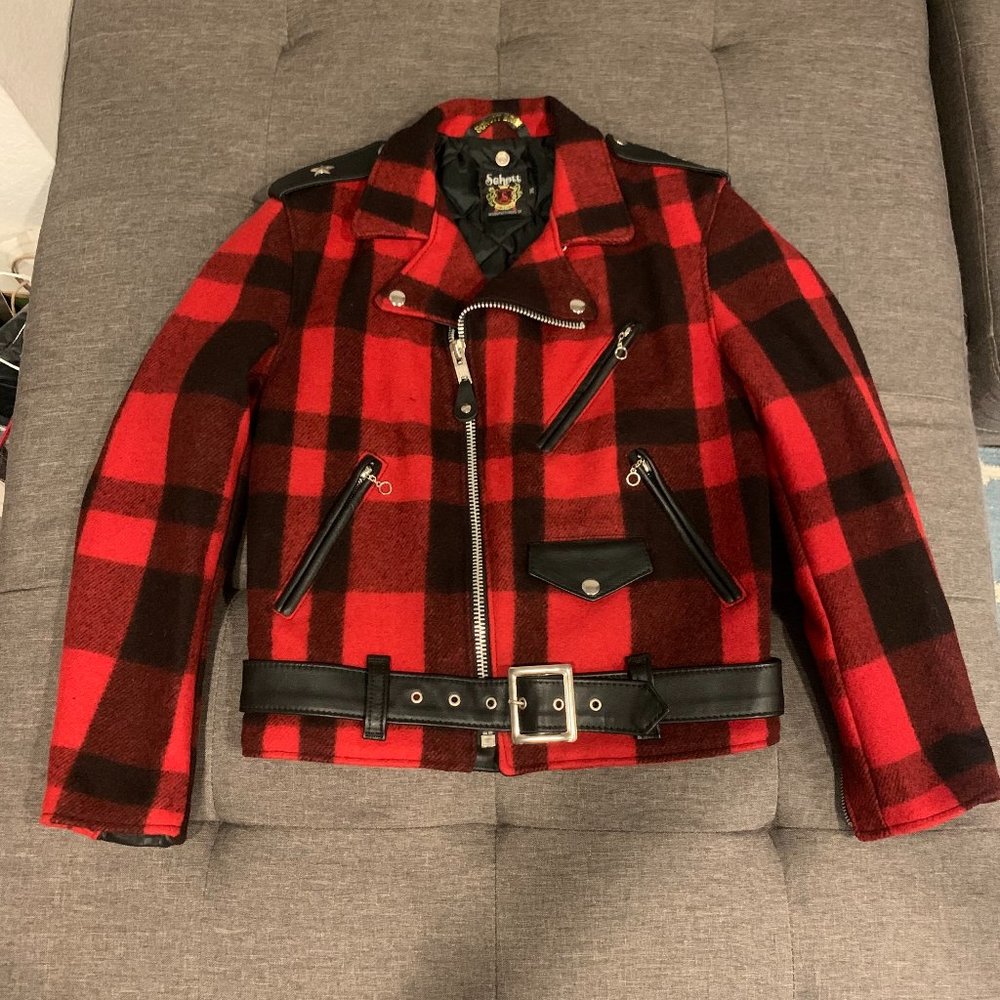 Schott 733USP Perfecto Wool Double Rider Motorcycle Jacket